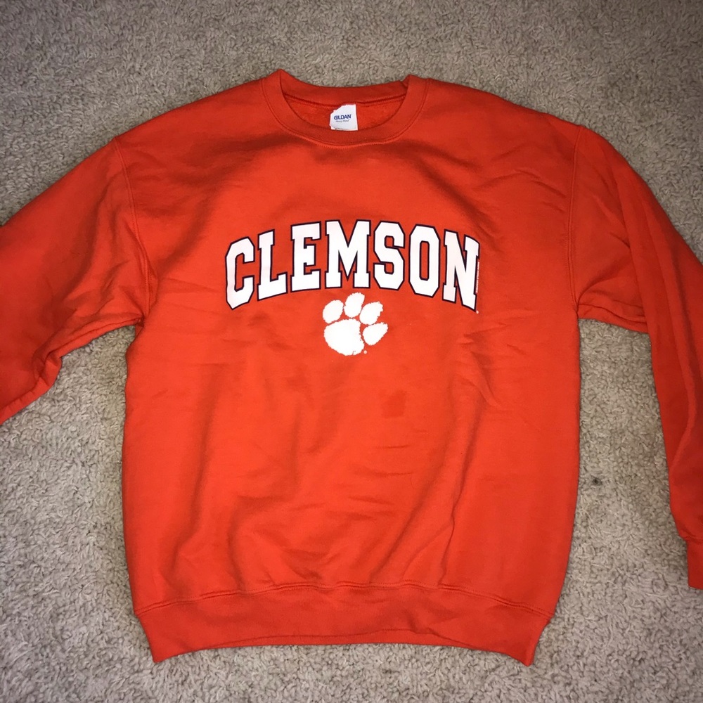 Orange Clemson Crewneck